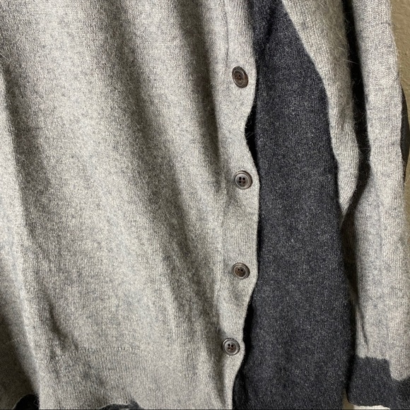 J Crew Wool Blend Side Button Color Block Sweater Large - Picture 8 of 9